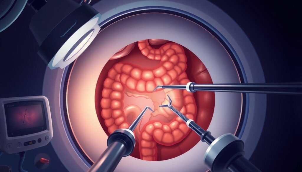 Colonoscopy technique for polyp removal