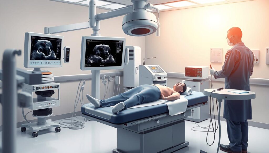 EUS procedure for pancreatic cancer diagnosis